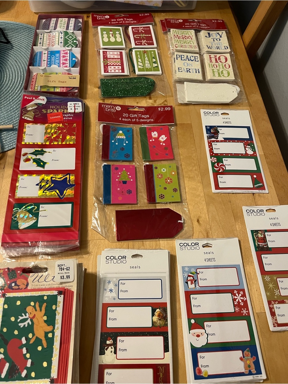 GIANT LOT of Holiday Gift Tags and Cards- Over 300